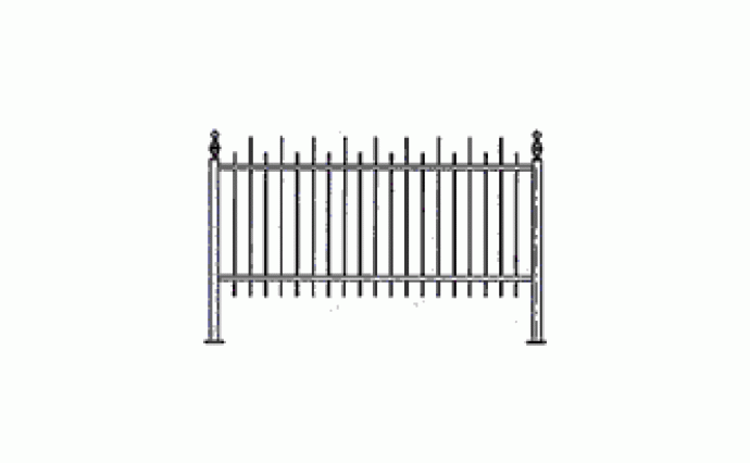Кованые ограждения - Кованя ограда 3-001