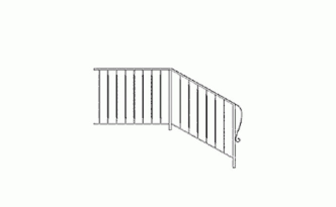 Кованые лестницы - Кованая лестница R-017