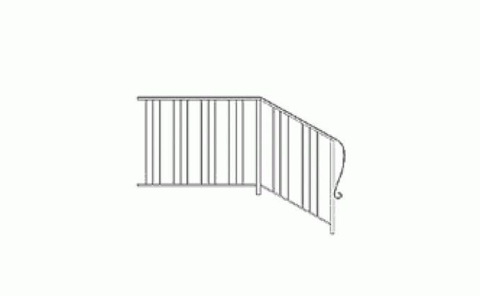 Кованые лестницы - Кованая лестница R-018