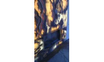 Камины из мрамора - Облицовка ониксом Миеле со светодиодной подсветкой