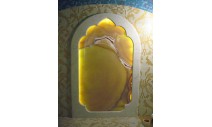 Оформление интерьера - Архитектурное зеркало в Хаммаме с подсветкой оникса
